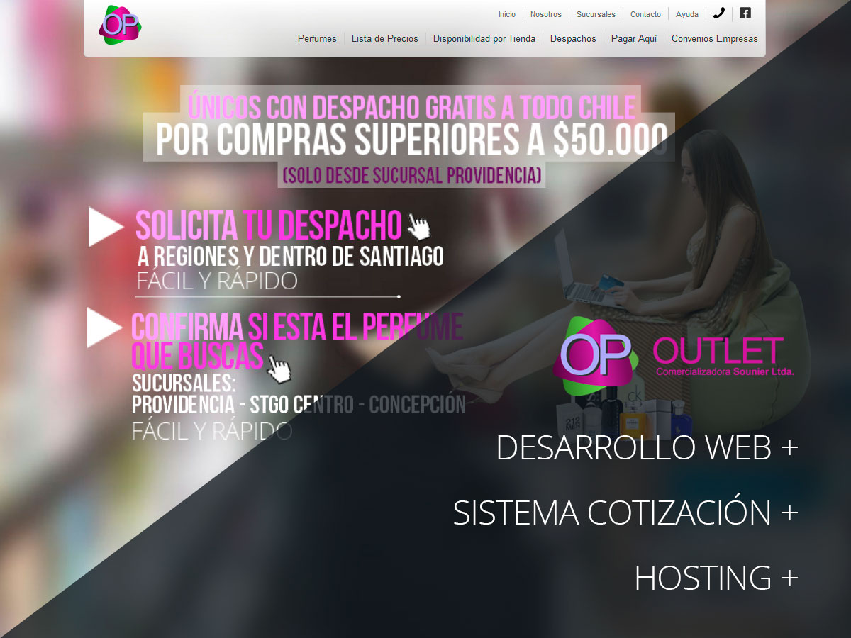 Diseño, Desarrollo Web, Hosting y Sistema de Cotización para OfertaPefumes