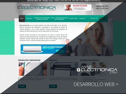 Diseño y Desarro Web para Más Electrónica